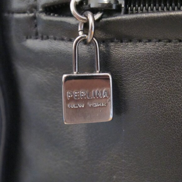 🖤 Perlina Black Leather Shoulder Bag – Restored & Everyday Ready - Picture 5 of 13